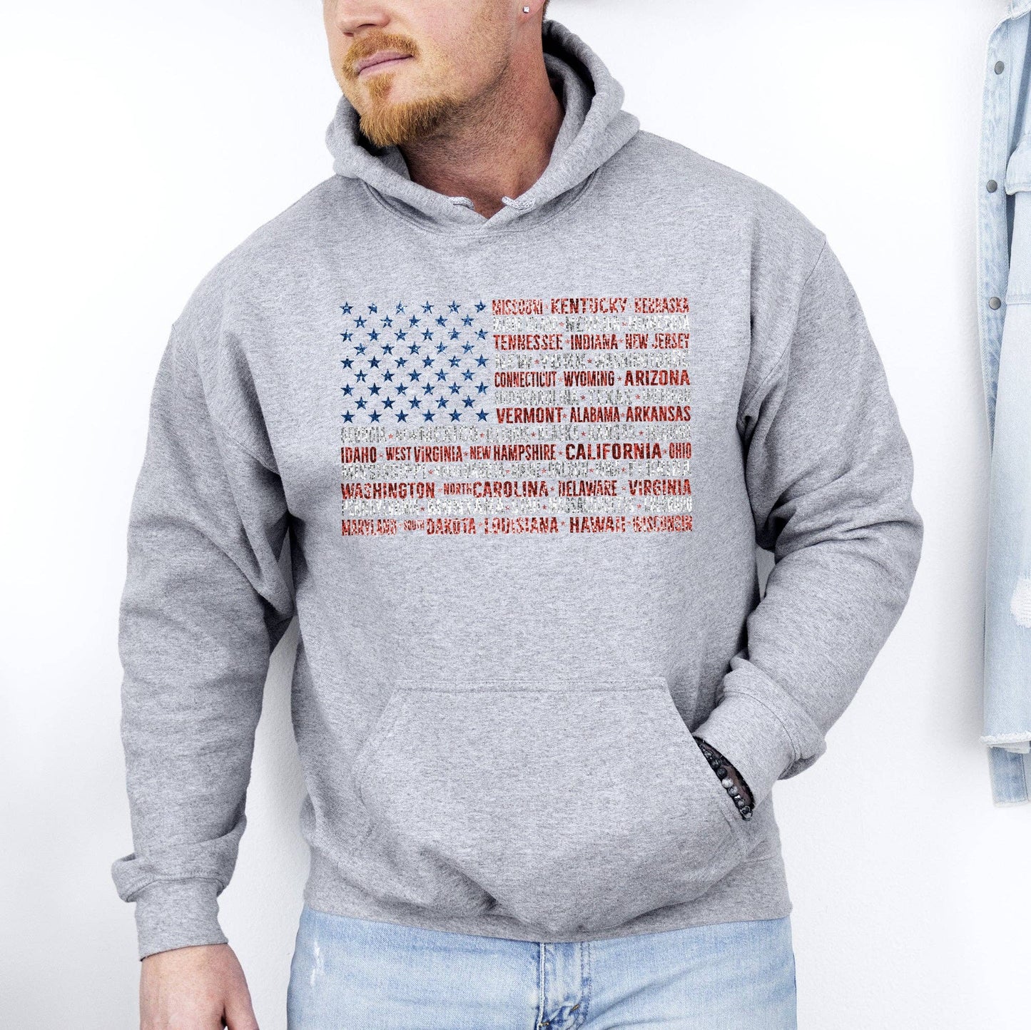 American Flag 4th of July Hoodie