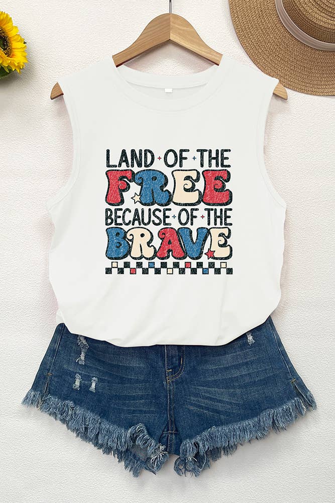 4th of July Graphic Tank Top