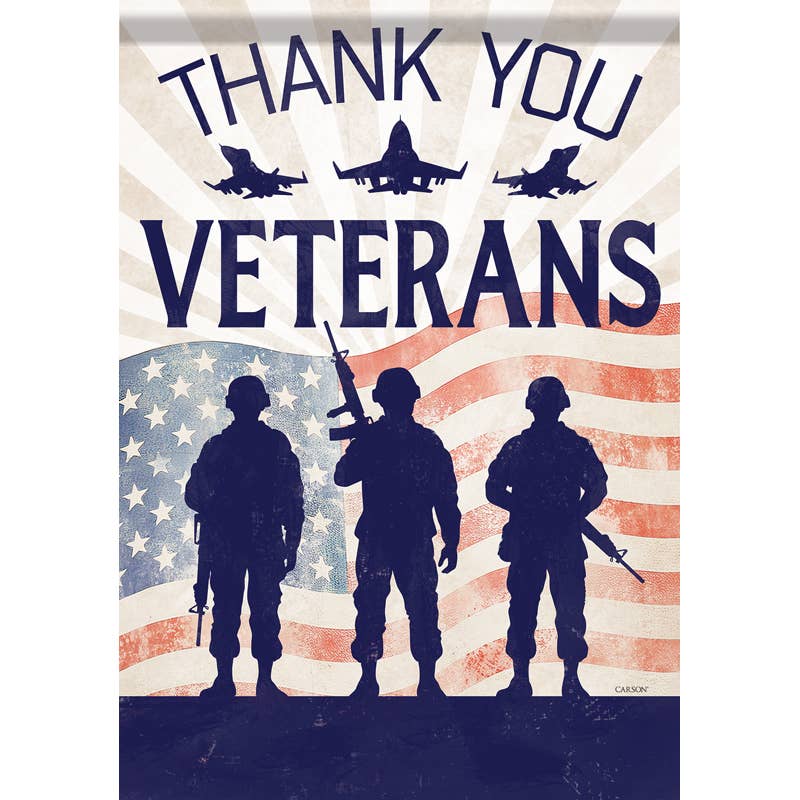 "Veterans" Dura Soft™ Garden Flag