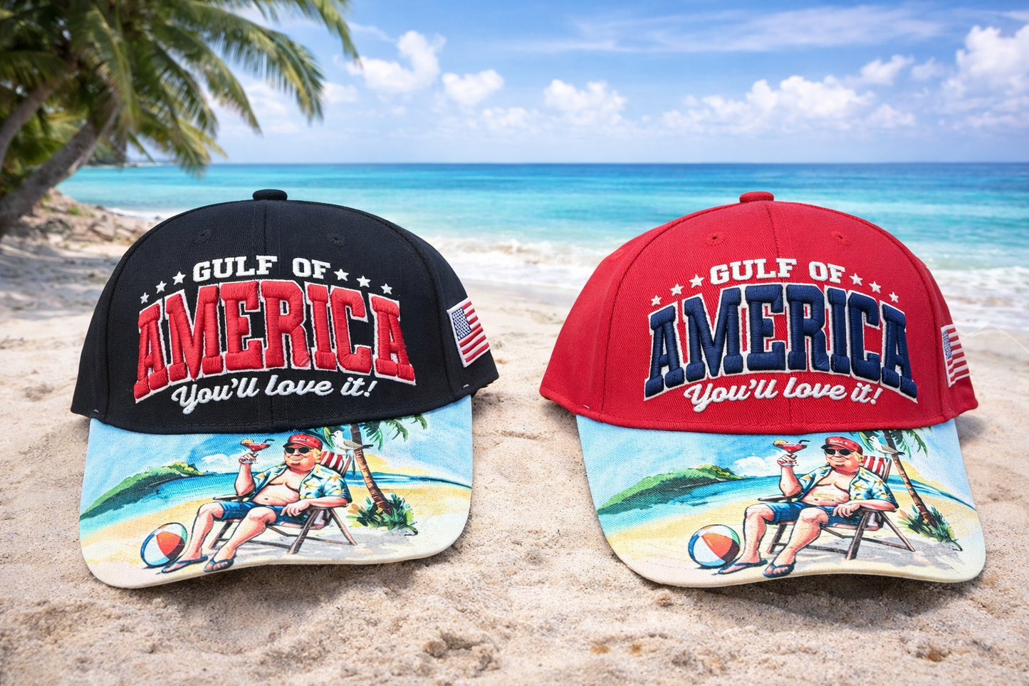 Gulf of America Hat – Patriotic Funny Beach Cap “You’ll Love It!”