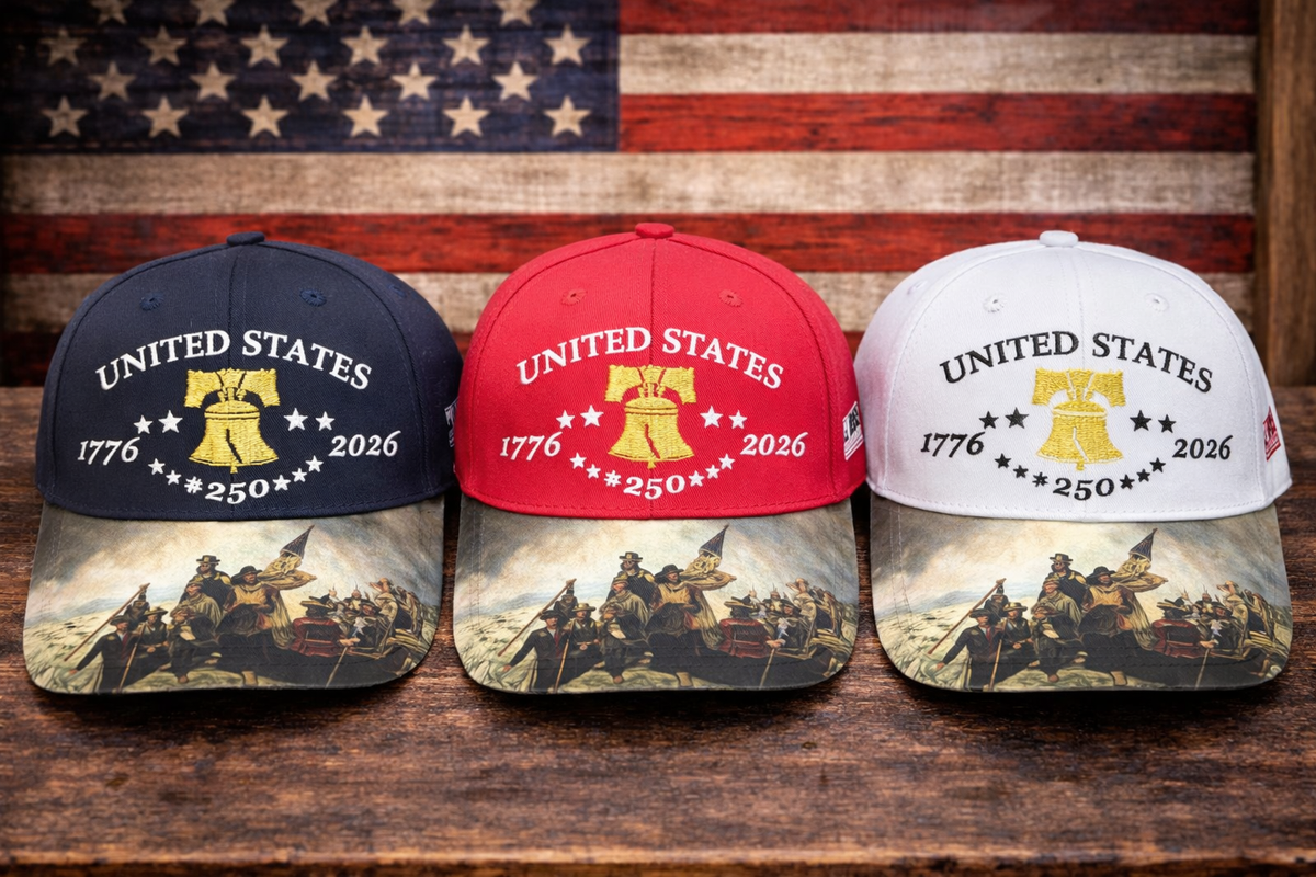 America 250th Anniversary Hat – Liberty Bell & Founding Fathers Edition (1776–2026)