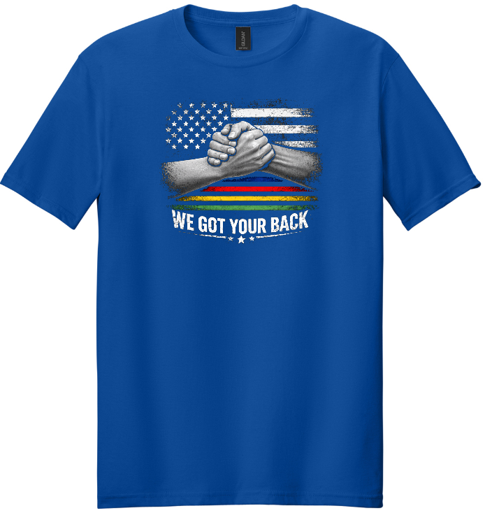 We Got Your Back T-Shirt Blue