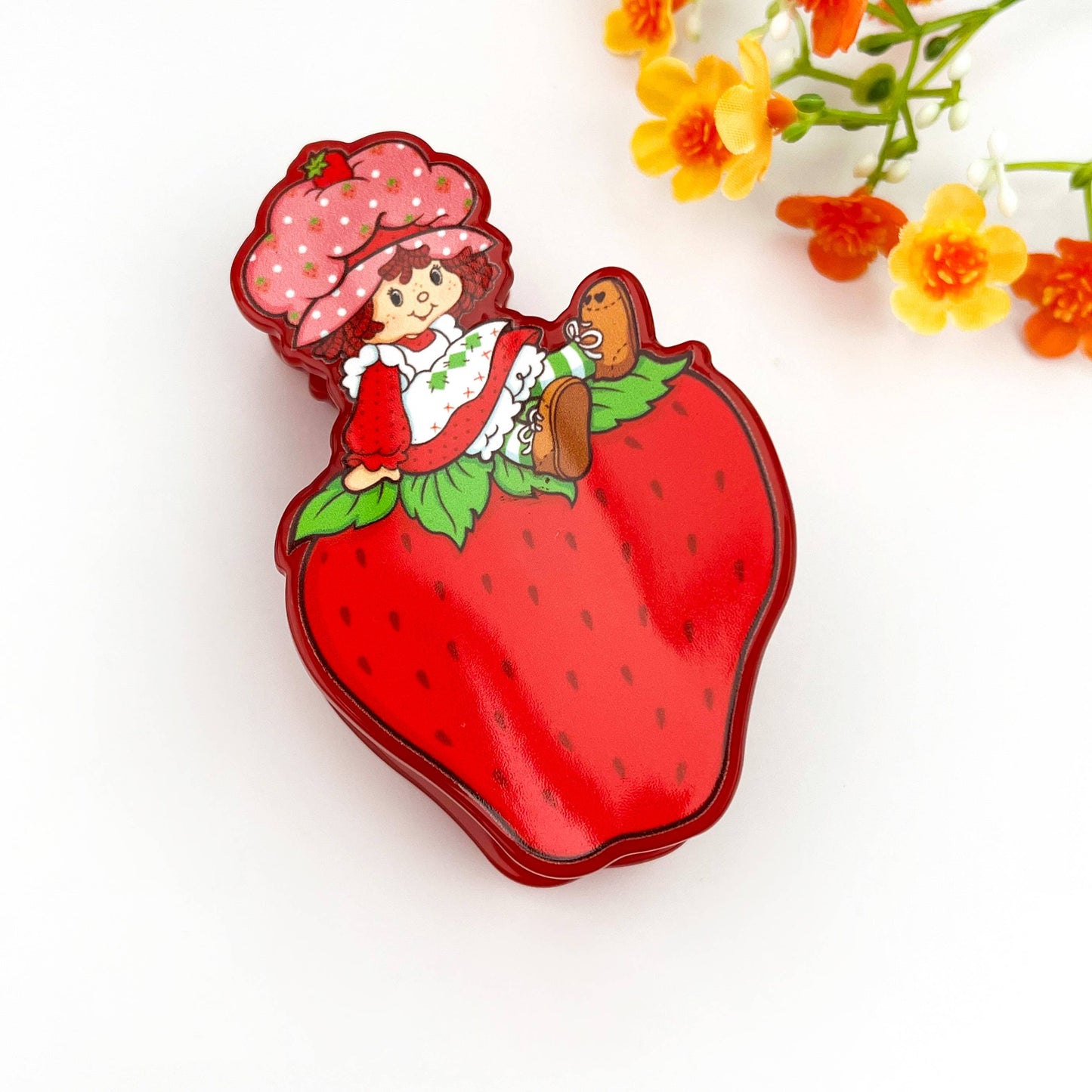Cute Strawberry Girl Acrylic Hair Claw Clip