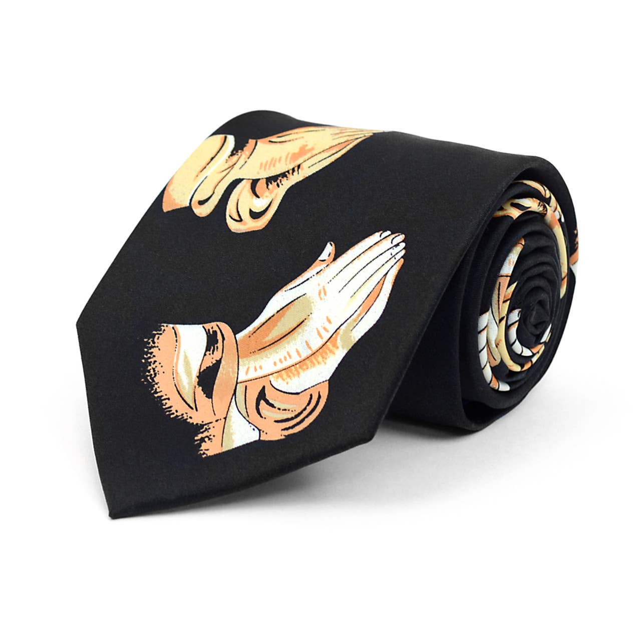 Men's Prayer Hands Novelty Tie