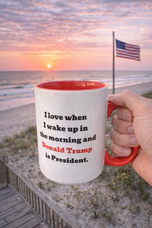 Funny Political Coffee Mug – Patriotic President Humor Cup