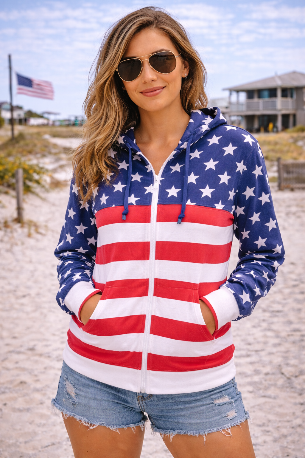 American Flag Hoodie