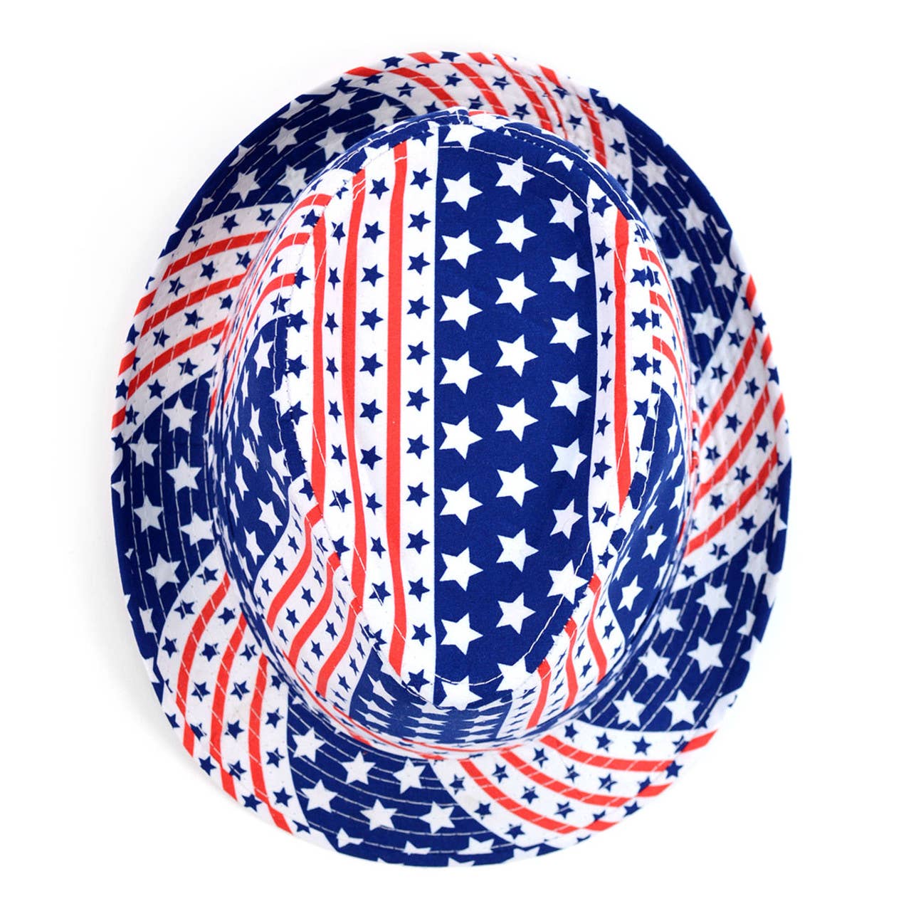 Unisex American Flag Trilby Fedora Hat