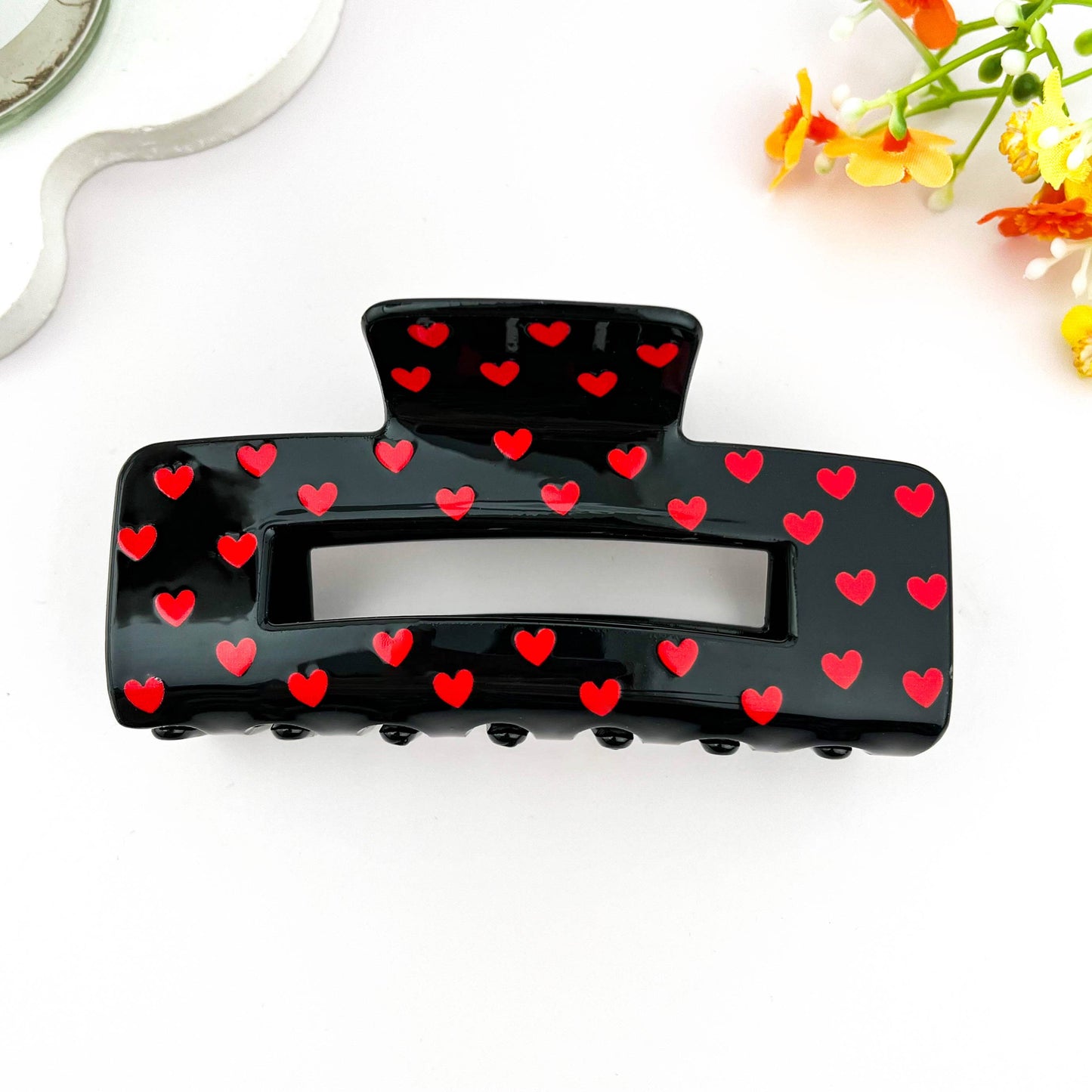 Over Size Valentine Heart Hair Claw Clip