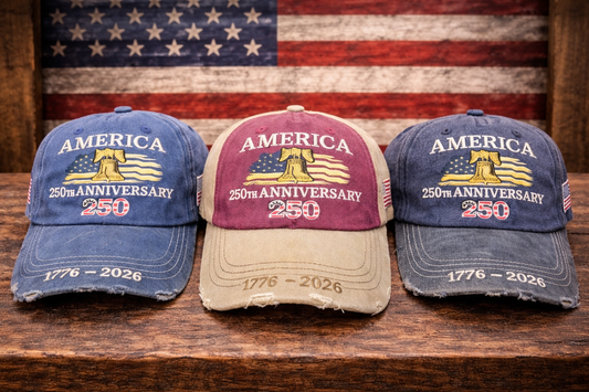 America 250th Anniversary Hat – Vintage Distressed Patriotic Cap (1776–2026)