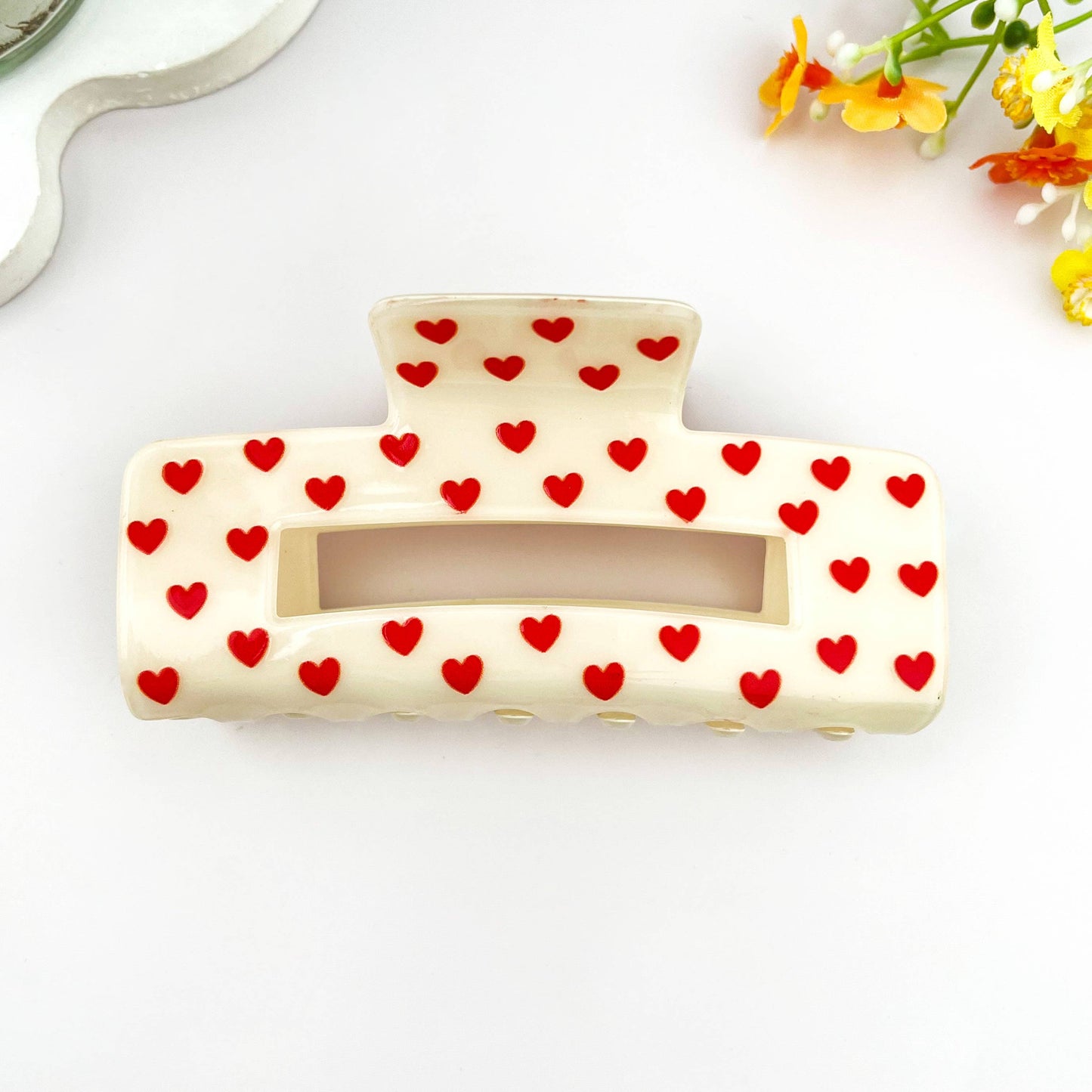 Over Size Valentine Heart Hair Claw Clip