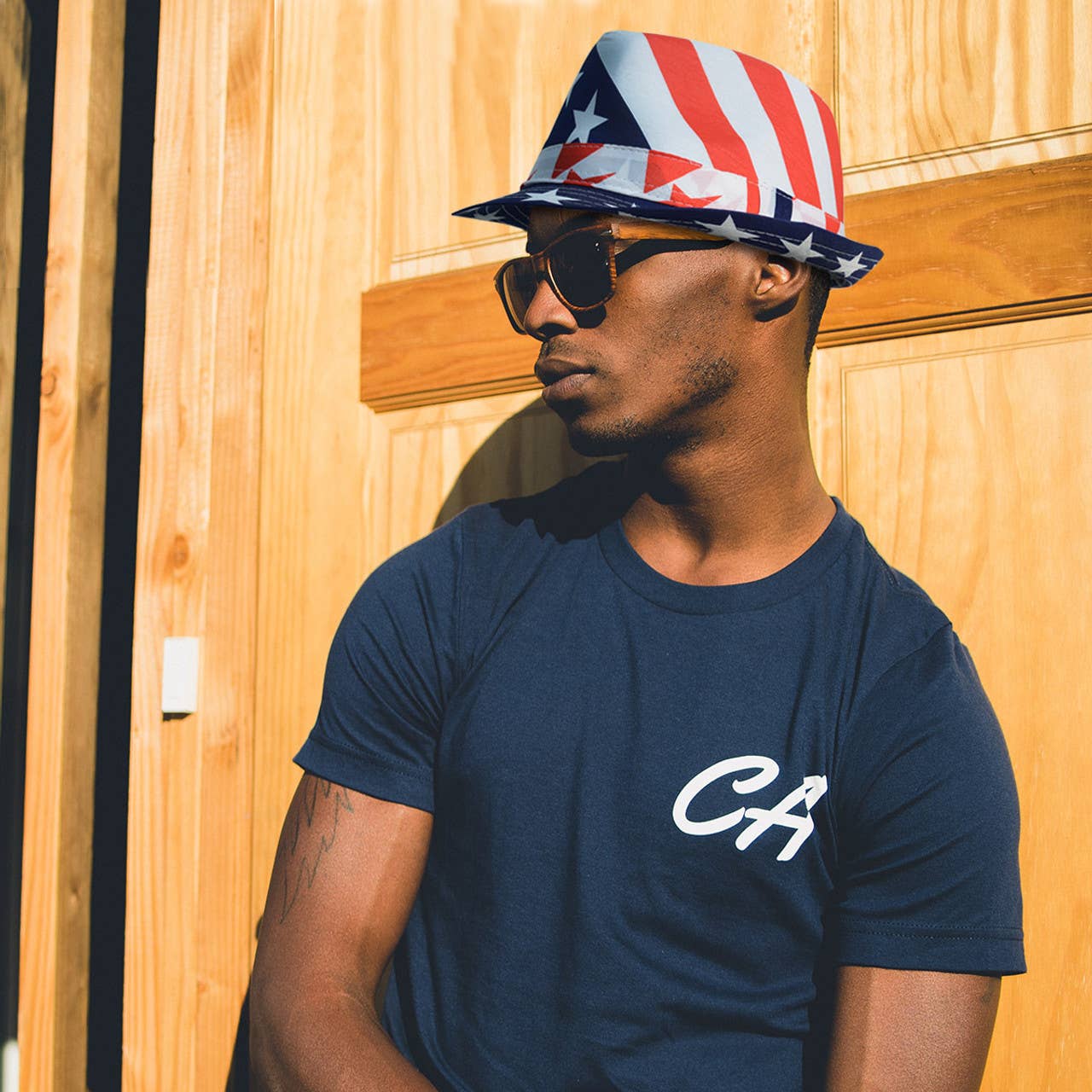 Unisex Stars & Stripes American Flag Fedora Hat