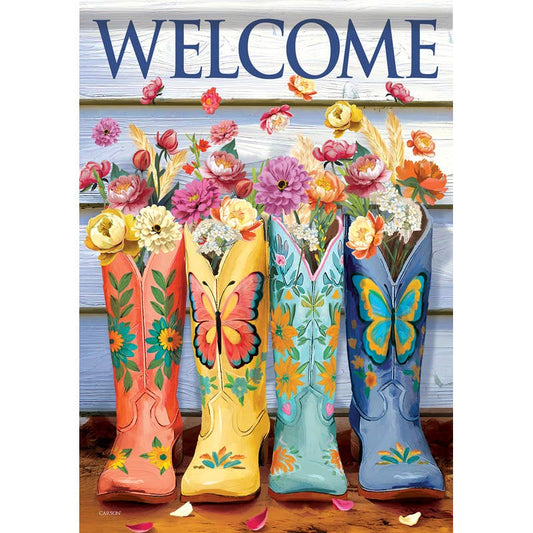 "Cowgirl Florals" Dura Soft™ Garden Flag