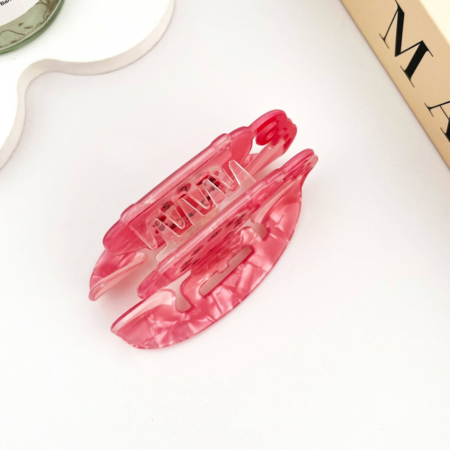 Retro Cartoon Telephone Acrylic Hair Claw Clip