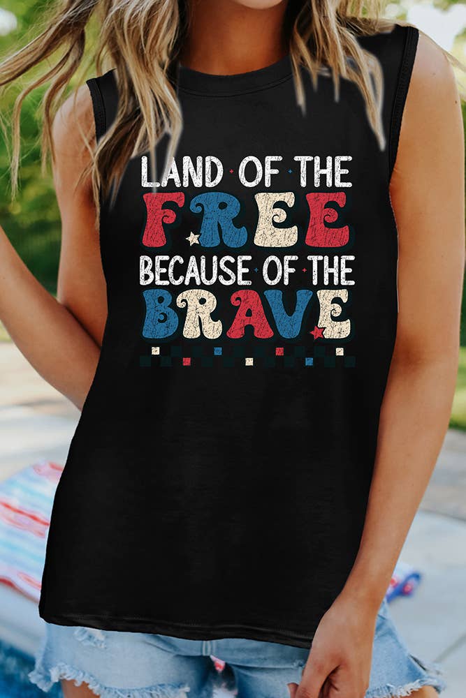 4th of July Graphic Tank Top
