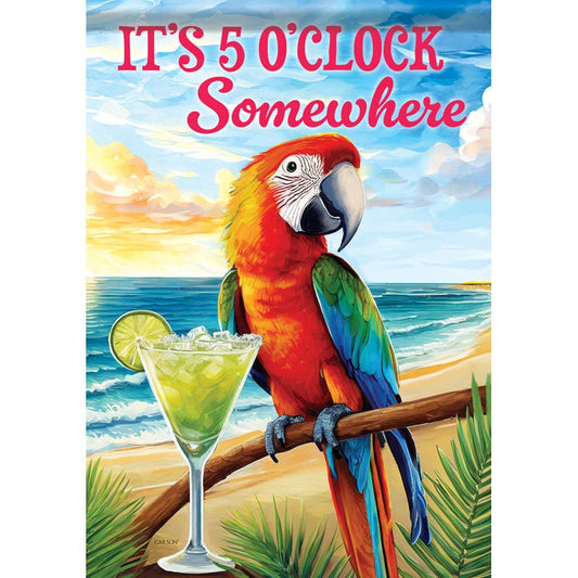 "5 O'clock Somewhere" Dura Soft™ Garden Flag