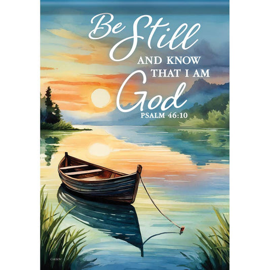"Be Still" Dura Soft™ Garden Flag