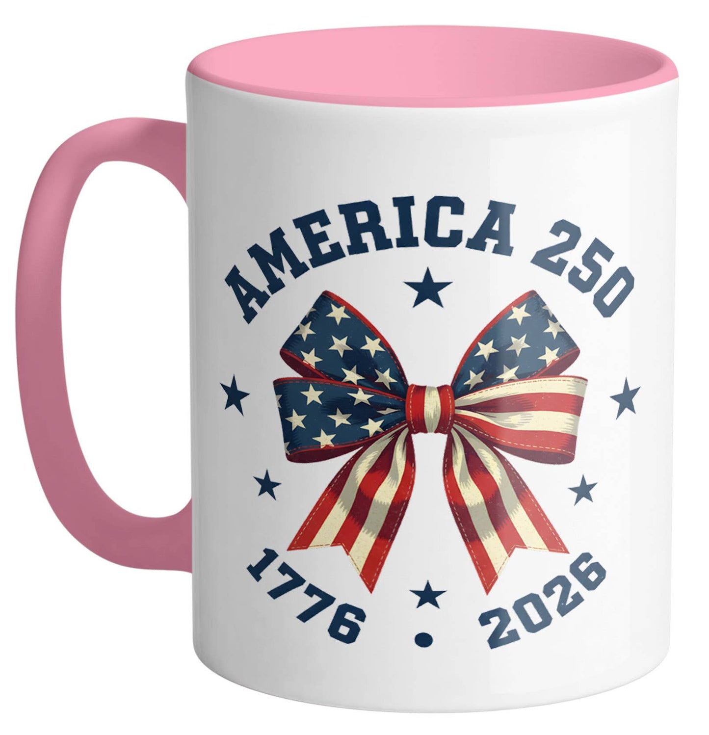 Patriotic Ribbon America 250 Ceramic Mug