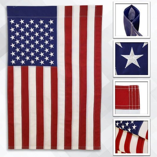 USA Embroidered Garden Flag 28.5x43.5in