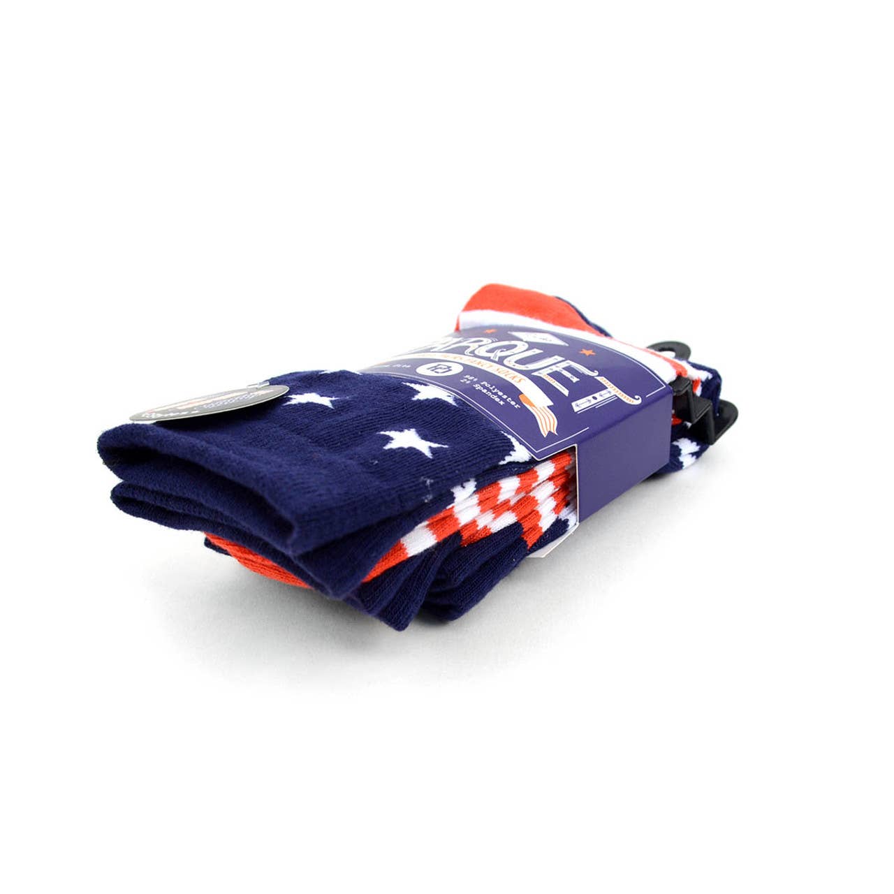3 Pairs Pack Women's American Flag Novelty Socks