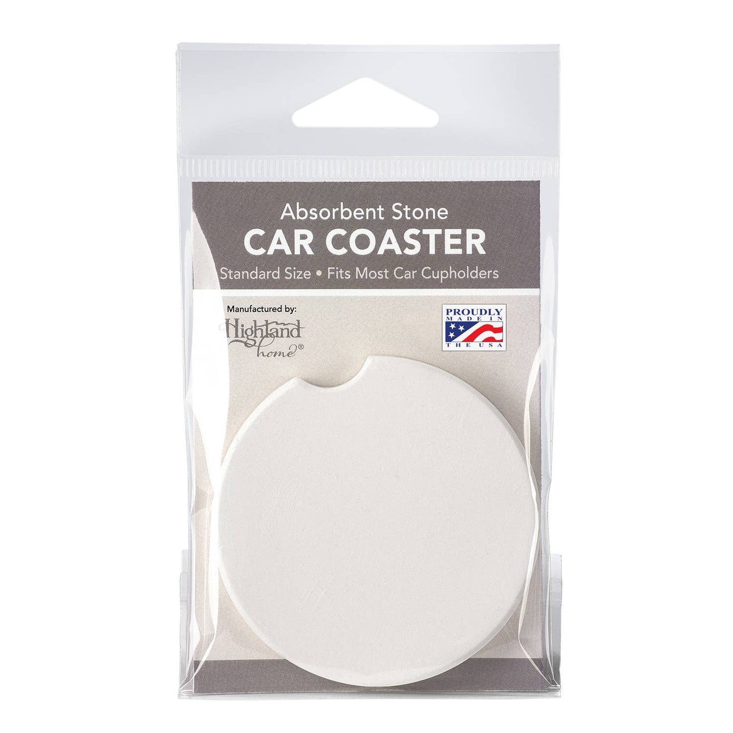 Blue Line Absorbent Stone Car Coaster 1 Pack
