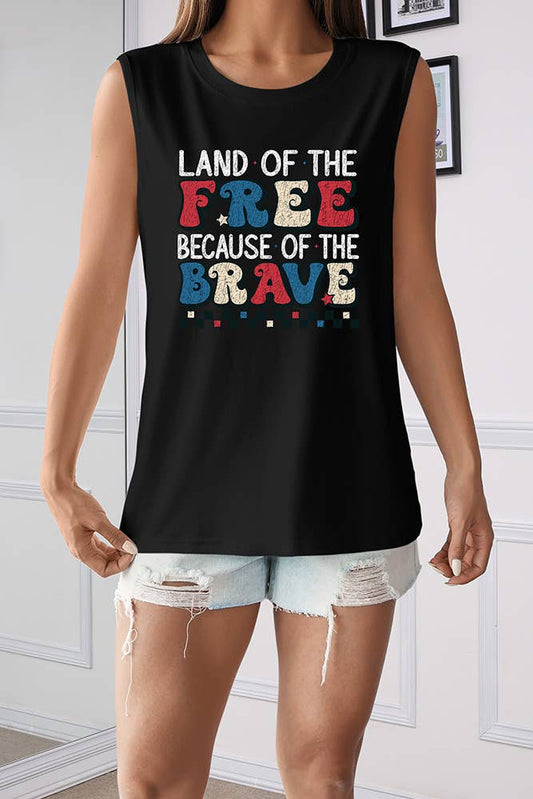 4th of July Graphic Tank Top