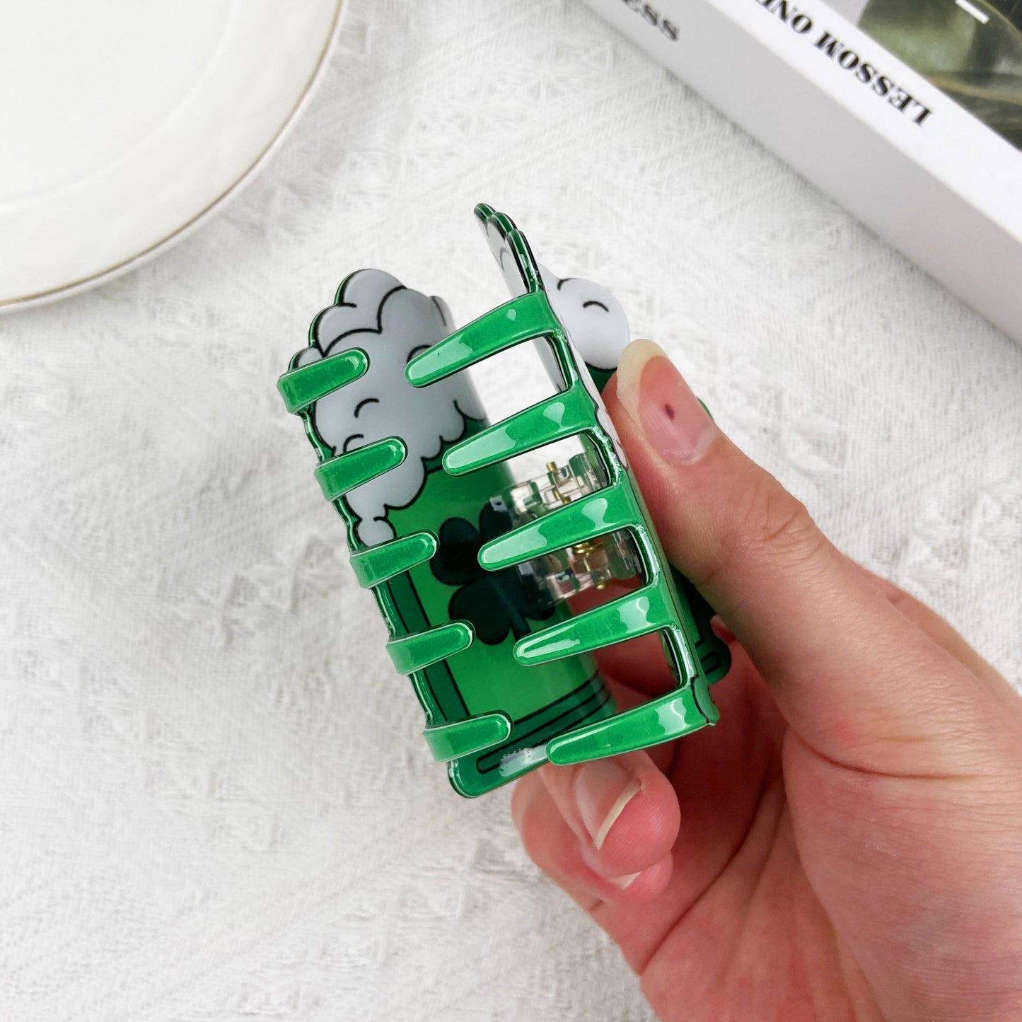 St. Patrick's Day Shamrock Hat Hair Clip