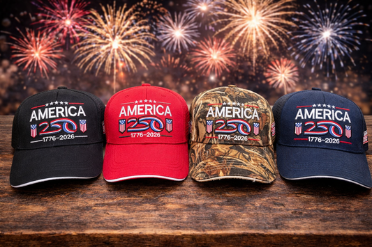 America 250 Commemorative Hat – Patriotic Adjustable Baseball Cap (1776–2026)