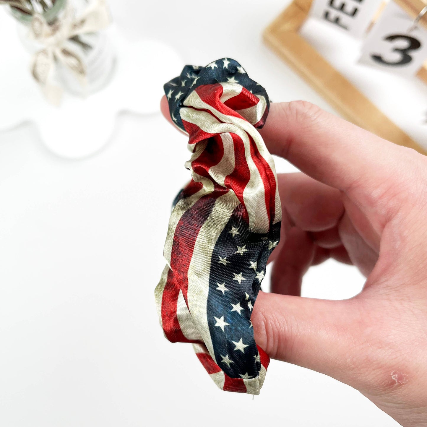 Independence Day American Flag Distressed Headband