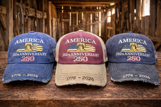 America 250th Anniversary Vintage Hat – Distressed Patriotic Cap (1776–2026)