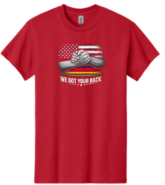 We Got Your Back T-Shirt Red