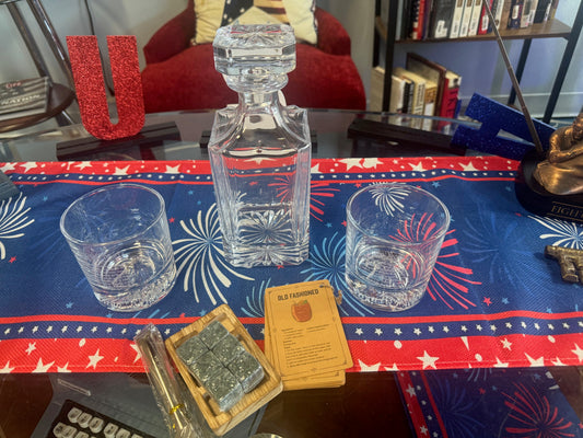 Presidential Old Fashioned Whiskey Bar Set – “We The People” Edition