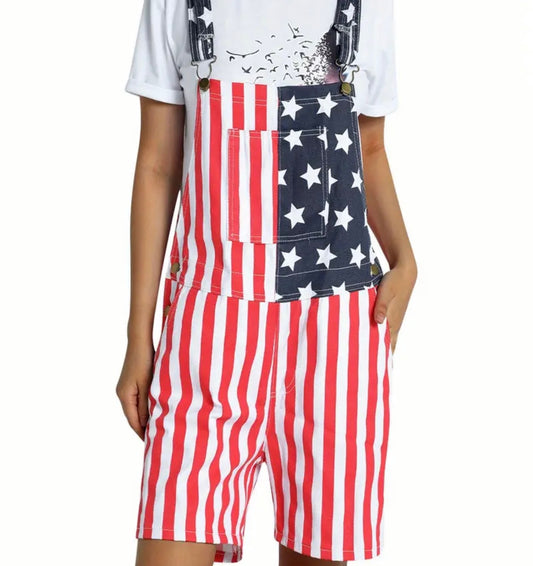 American Flag Overalls