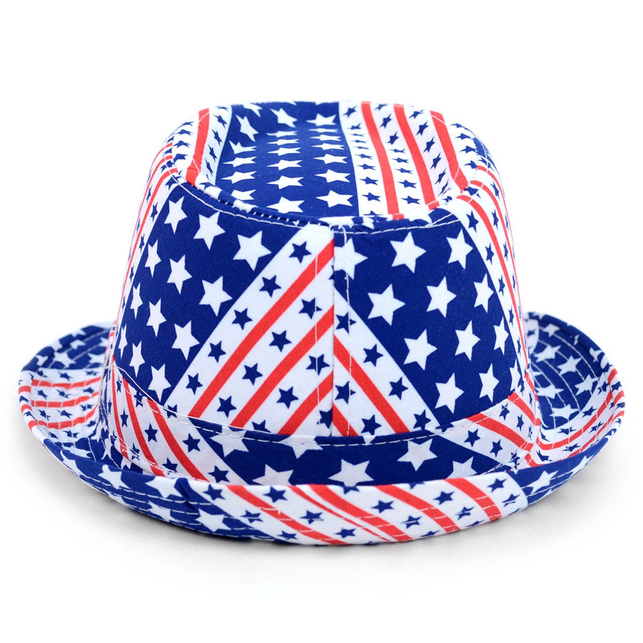 Unisex American Flag Trilby Fedora Hat