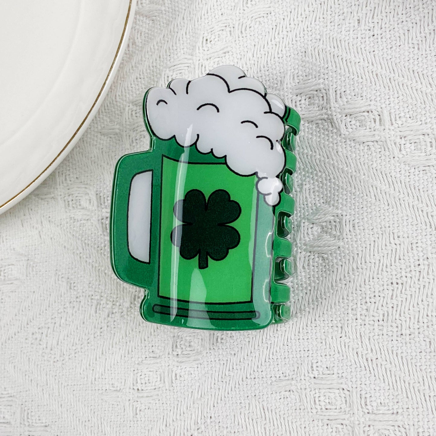 St. Patrick's Day Shamrock Hat Hair Clip