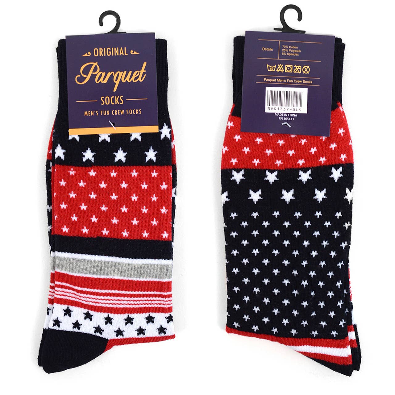 Men's USA Patriotic Novelty Socks