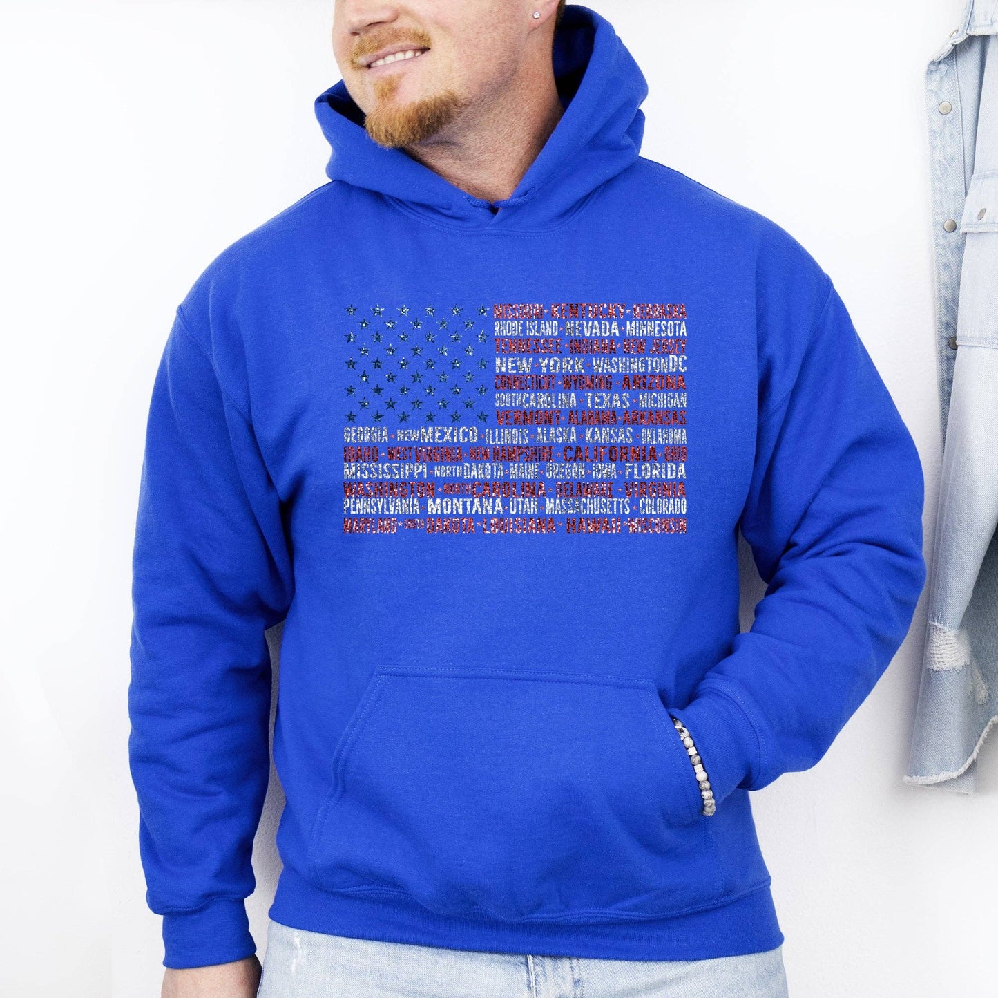 American Flag 4th of July Hoodie