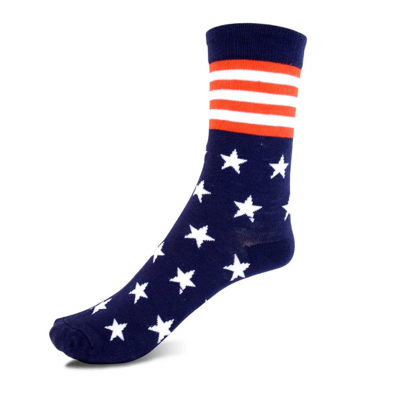 3 Pairs Pack Women's American Flag Novelty Socks