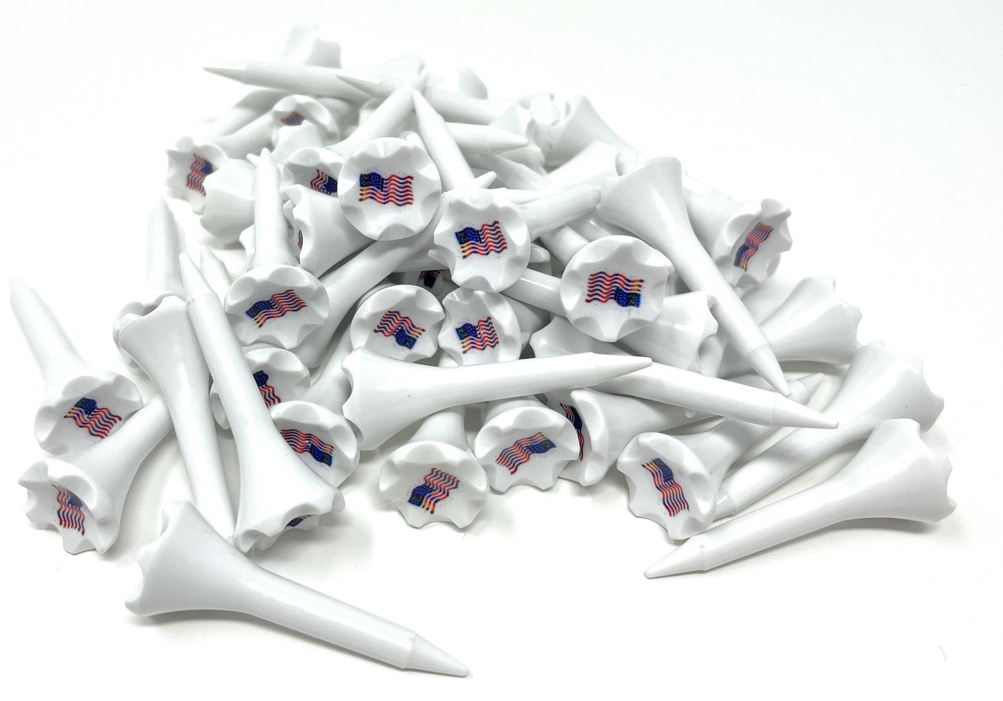 USA American Flag Cup Imprinted Golf Tees
