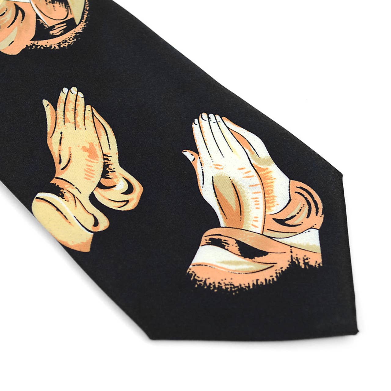 Men's Prayer Hands Novelty Tie