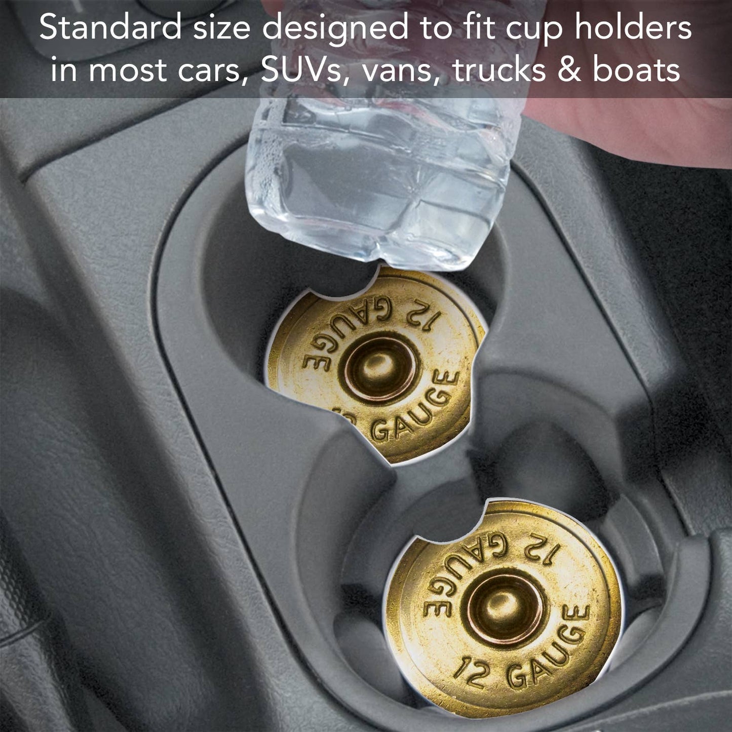 Shotgun Shell Bulk Stone Car Coaster