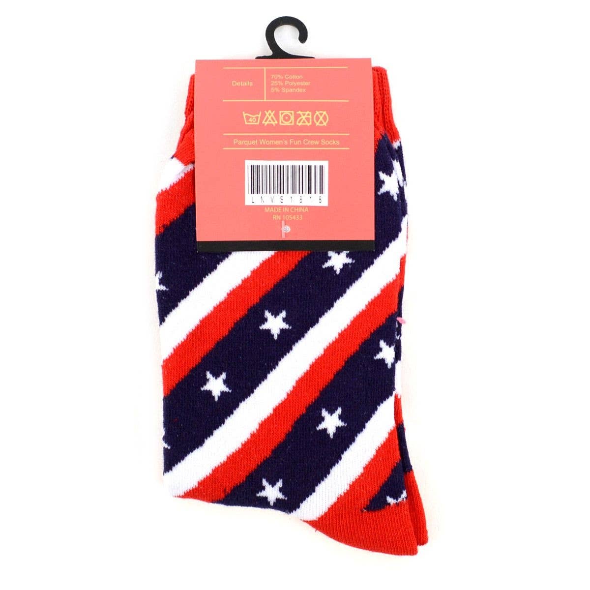 Women's American Flag Novelty Socks