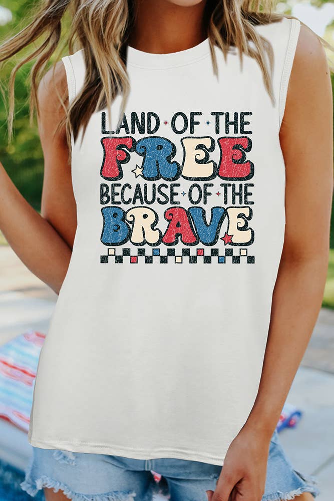 4th of July Graphic Tank Top