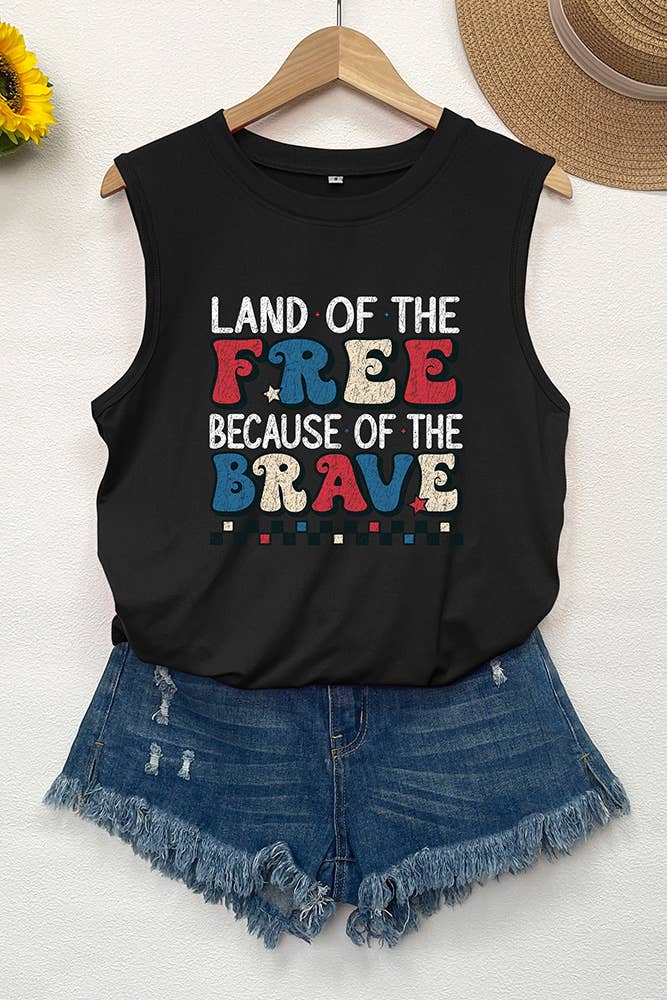 4th of July Graphic Tank Top
