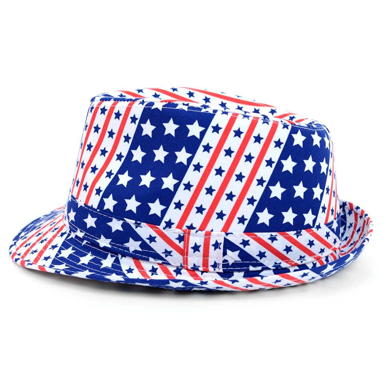 Unisex American Flag Trilby Fedora Hat