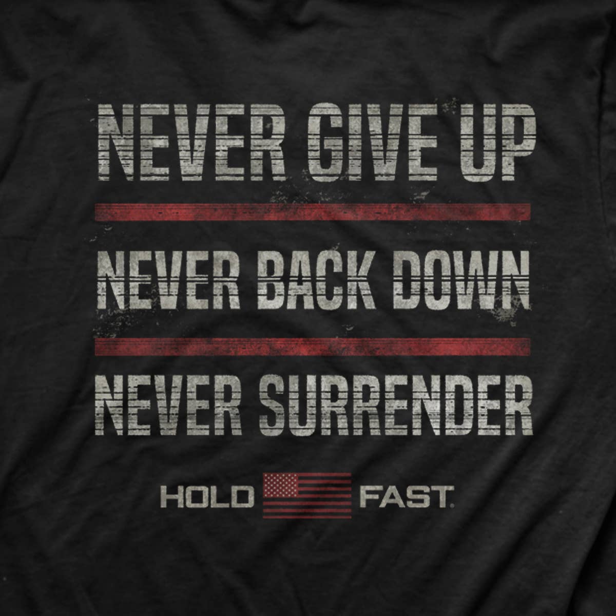 Mens T-Shirt Never Give Up