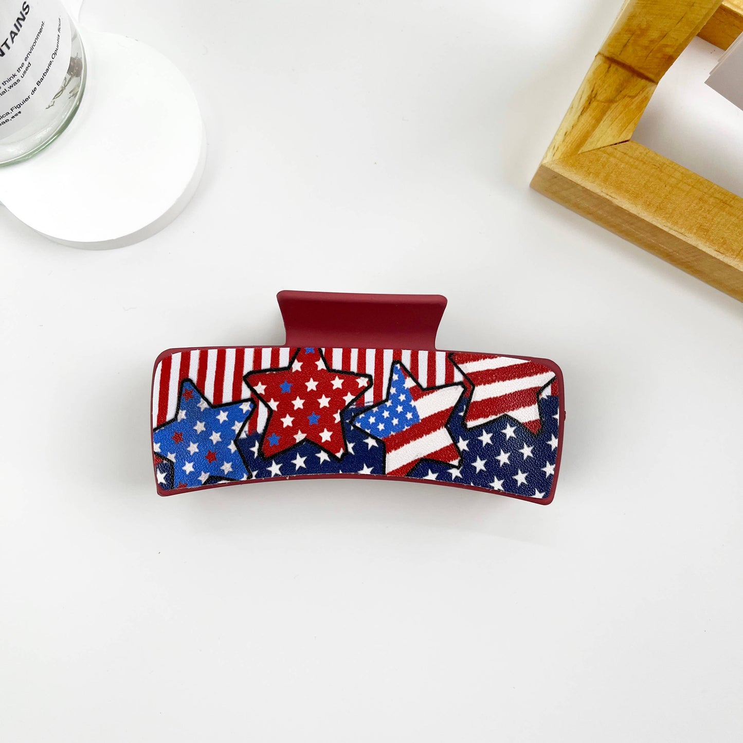 4“ Independence Day Hair Clip