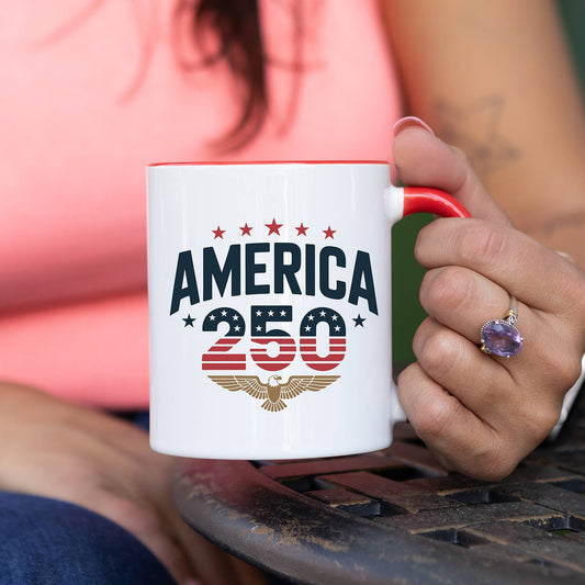 Stars and Stripes America 250 Ceramic Mug