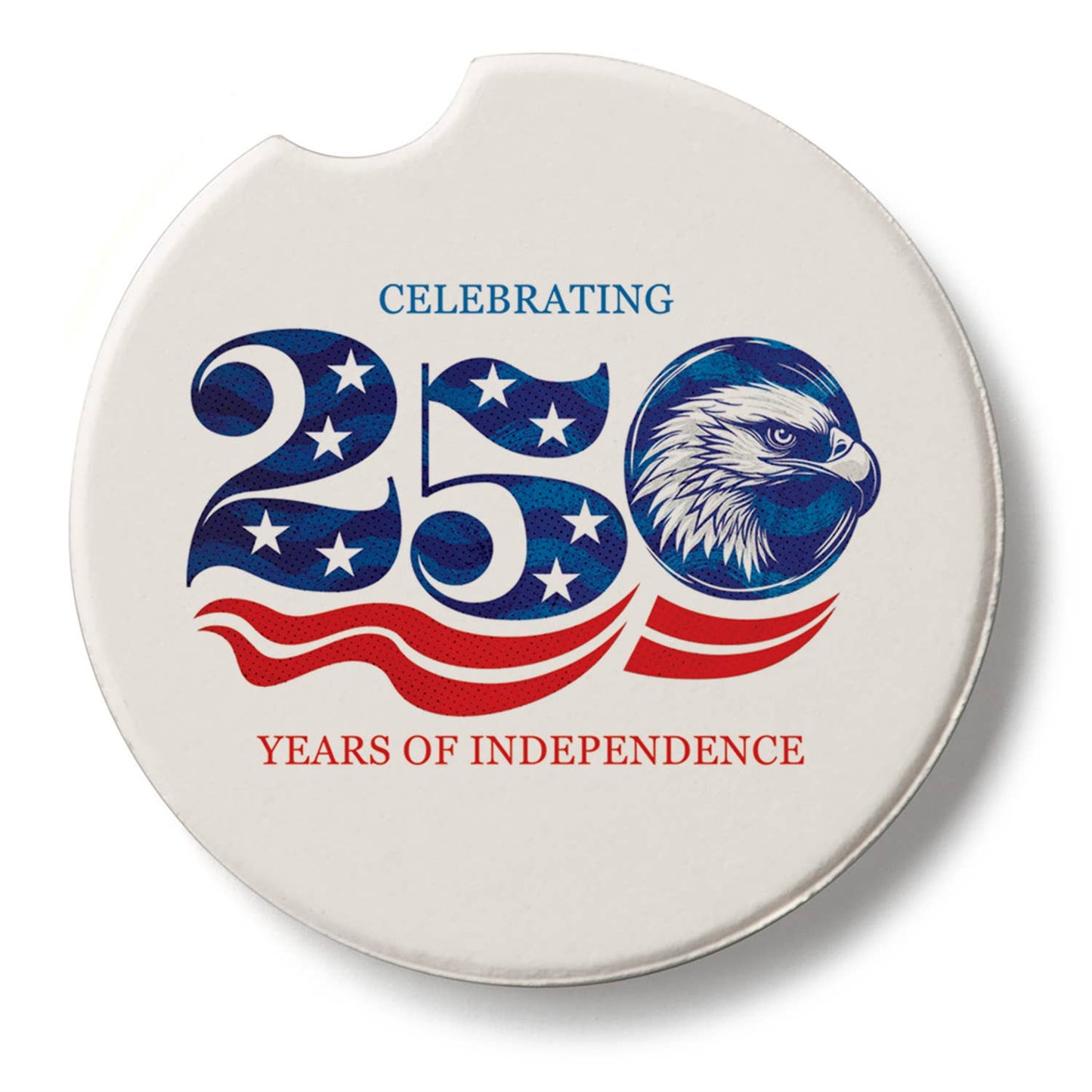 "Celebrate 250" Stone Car Coaster