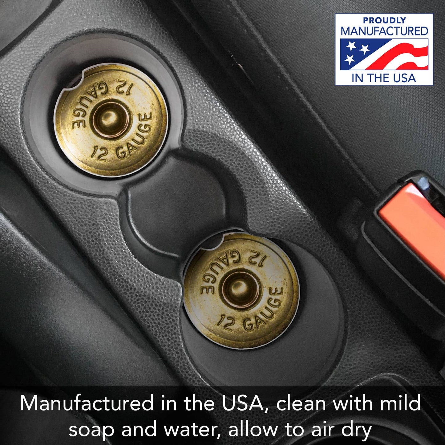 Shotgun Shell Bulk Stone Car Coaster