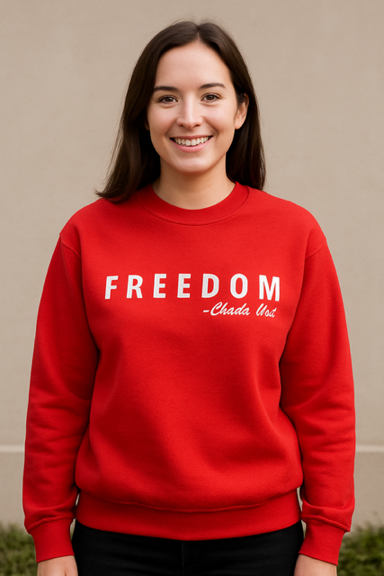 FREEDOM Crewneck Sweatshirt - Honoring Charlie Kirk